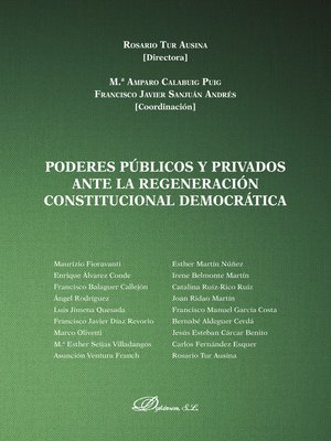 cover image of Poderes públicos y privados ante la regeneración constitucional democrática